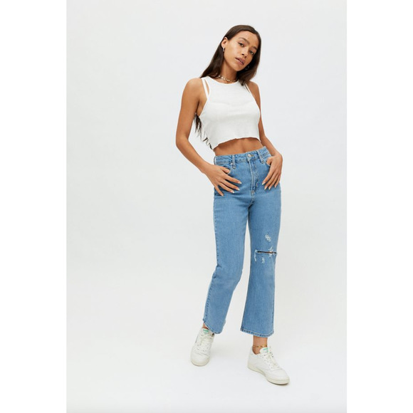 Urban Outfitters Denim - BDG Straight Kick High Rise Distressed Jeans Women's Size 28